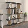 Hanah Home Grace Estantería Negro y Roble